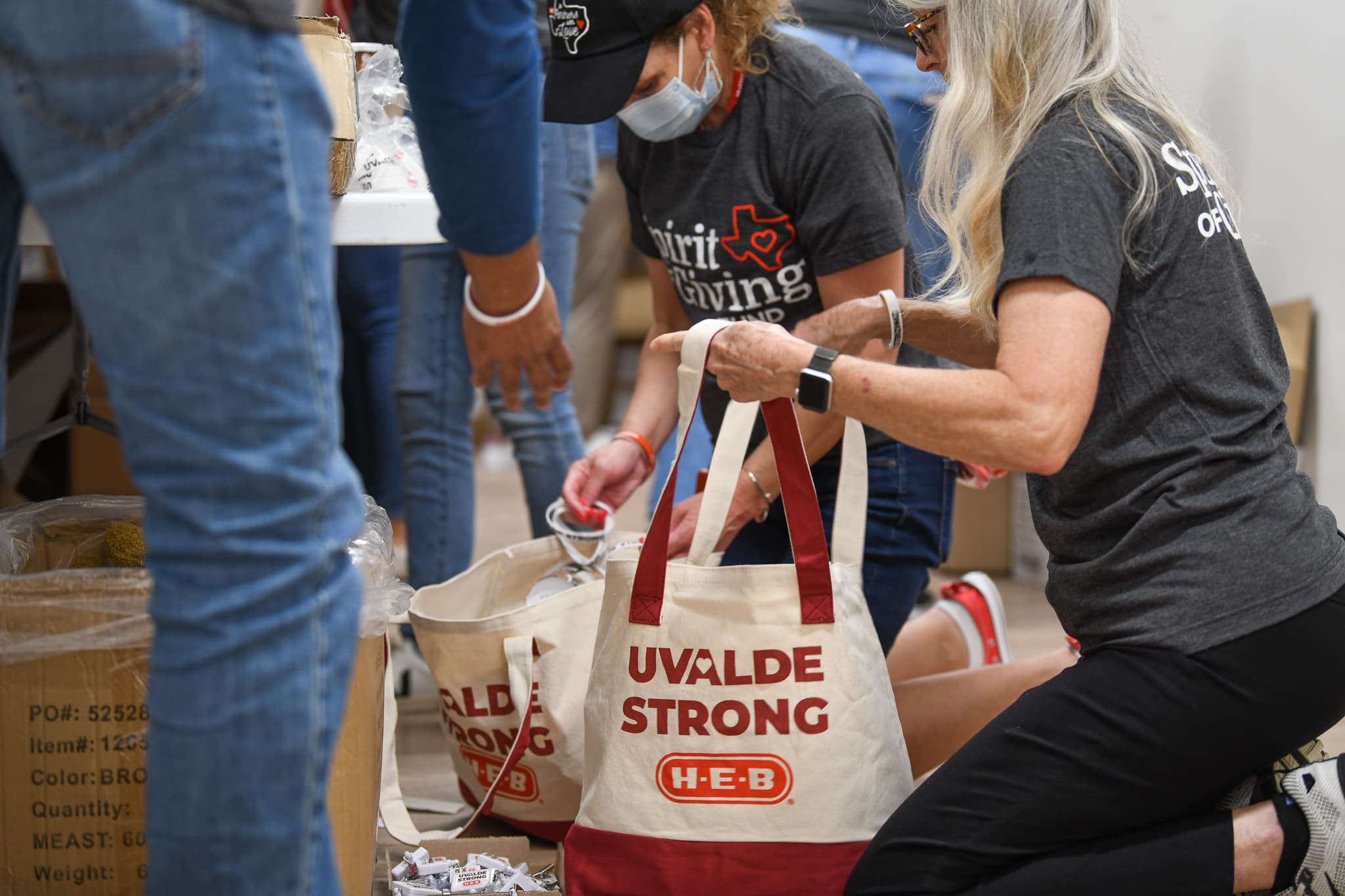 Uvalde care package assembly